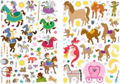 600 наклеек. Принцессы и рыцари с доставкой по Минску от 70 рублей бесплатно!